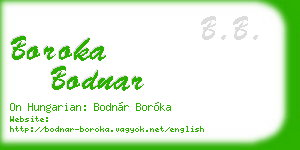 boroka bodnar business card